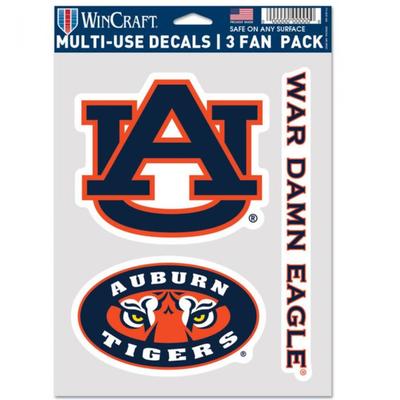 Auburn 3-Pack Decal Set