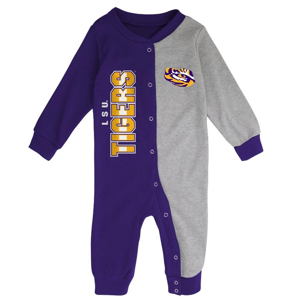  Lsu Gen2 Infant Half Time Long Sleeve Snap Coverall
