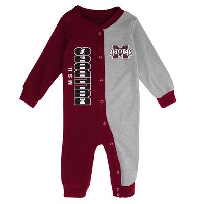 Mississippi State Gen2 NEW BORN Half Time Snap Long Sleeve Coverall