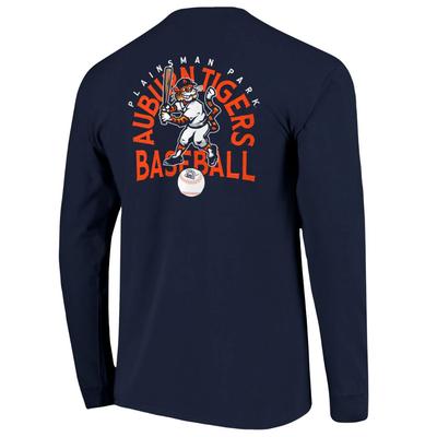 Auburn Aubie Plainsman Park Baseball Comfort Colors Long Sleeve Tee