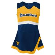 West Virginia Gen2 Kids Cheerleader 2- Piece Dress Set