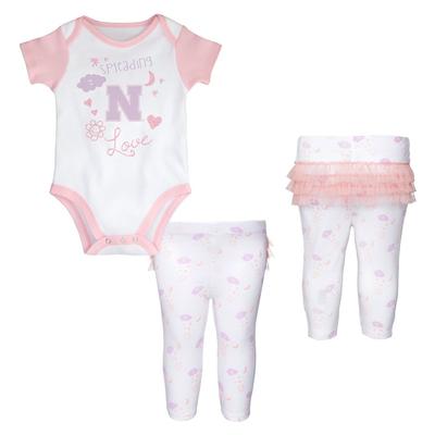 Nebraska Gen2 Infant Pink Onesie and Tutu Legging Set