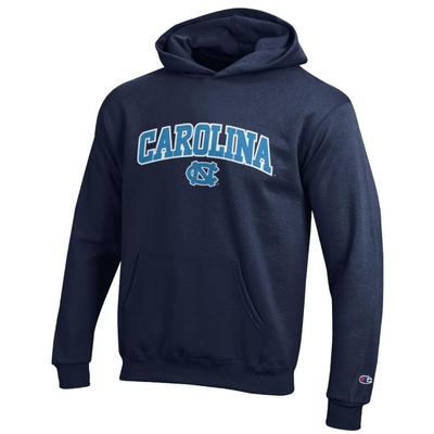 UNC YOUTH Arch Embroidered Fleece Hoody