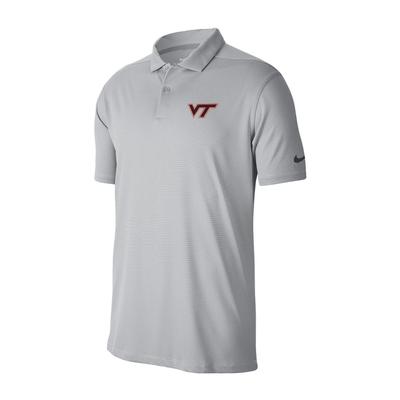 Virginia Tech Nike Victory Texture Polo WOLF_GREY