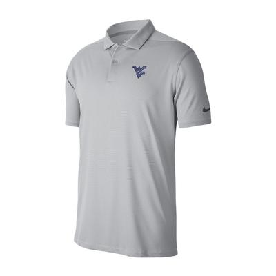 West Virginia Nike Victory Texture Polo WOLF_GREY