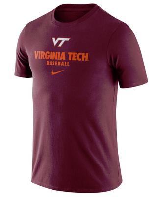 Virginia Tech Nike Men's Dri-Fit Legend Baseball T-Shirt