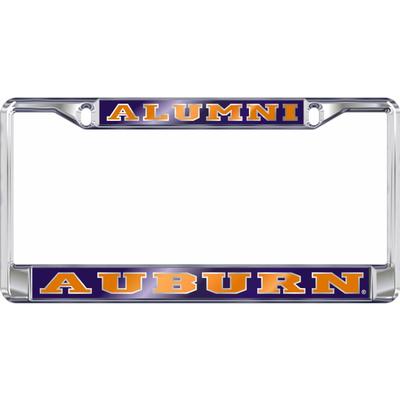 Auburn License Plate Frame Alumni Silver
