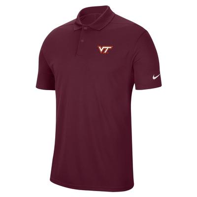 Virginia Tech Nike Golf Victory Solid Polo MAROON