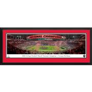  Georgia Vs Tcu 2022 National Championship Deluxe Frame Panoramic Picture