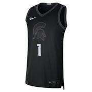  Michigan State Nike Limited # 1 Basketball Jersey