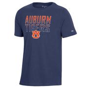  Auburn Champion Youth Cotton Ombre Stacked Tee