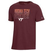  Virginia Tech Champion Youth Cotton Ombre Stacked Tee