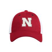  Nebraska Adidas Mascot Block N Slouch Trucker Hat