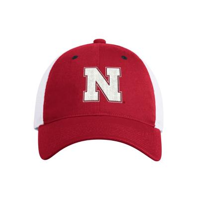 Nebraska Adidas Mascot Block N Slouch Trucker Hat