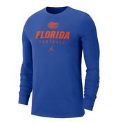  Florida Jordan Brand Men's Dri- Fit Team Issue Football Long Sleeve Tee