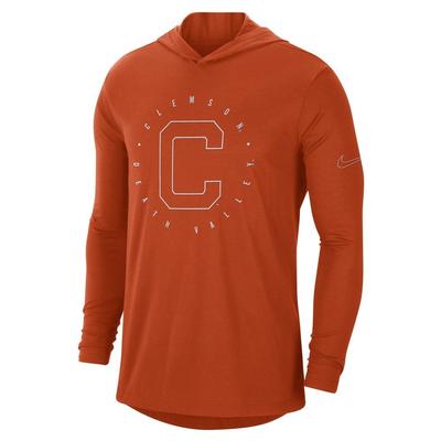 Clemson Nike Men's College Dri-Fit T Shirt Hoodie