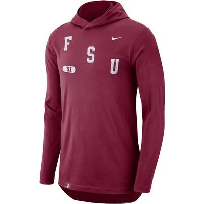 Florida State Nike Men's College Dri-Fit Wordmark T-Shirt Hoodie