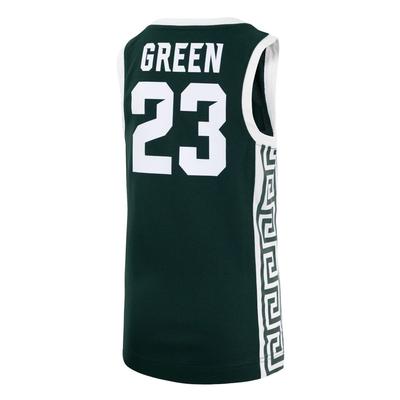 Michigan State YOUTH Nike #23 Green Replica Basketball Jersey