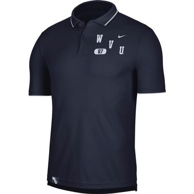 West Virginia Nike Dri-Fit UV Collegiate Polo