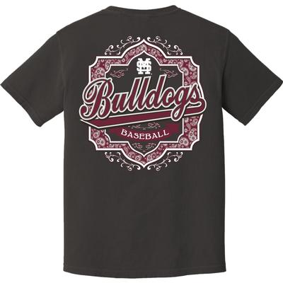 Mississippi State Bulldogs Paisley Baseball Comfort Colors Tee PEPPER