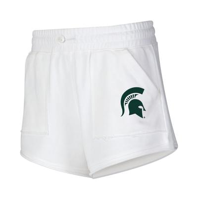 Michigan State College Concepts Sunray Embroidered Shorts