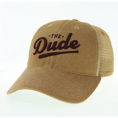 Mississippi State Legacy The Dude Script Bar Trucker Hat