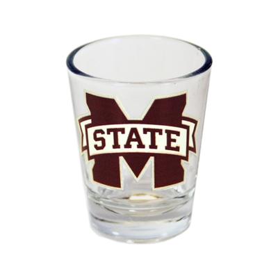 Mississippi State 2 Oz Clear Shot Glass