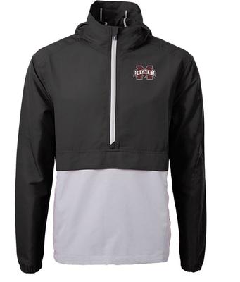 Mississippi State Cutter & Buck Men's Charter Eco Anorak Pullover