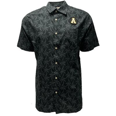 Appalachian State Wes and Willy Men's Palm Tree Button Up Shirt