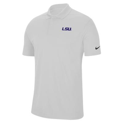 LSU Nike Victory Solid Polo WHITE