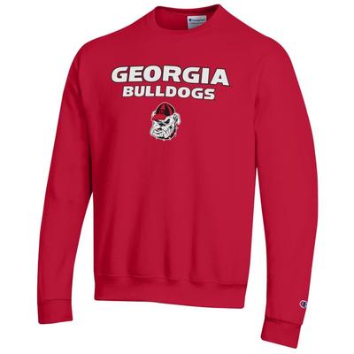 Georgia Champion Straight Stack Crew Sweatshirt