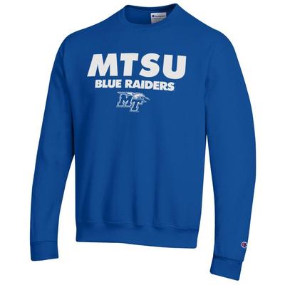 MTSU Champion Straight Stack Crew Sweatshirt