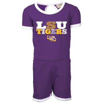 LSU Wes and Willy Toddler Ringer Romper