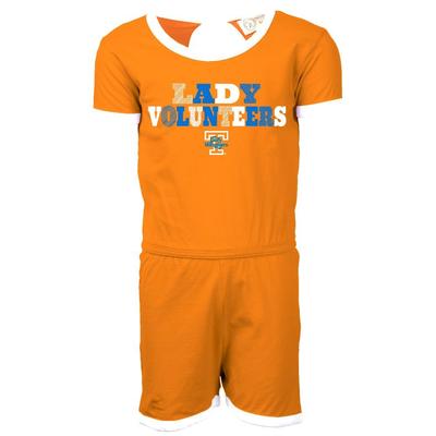 Tennessee Lady Vols Wes and Willy Kids Ringer Romper
