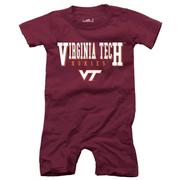  Virginia Tech Wes And Willy Infant Jersey Short Romper