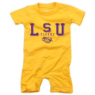 LSU Wes and Willy Infant Jersey Short Romper