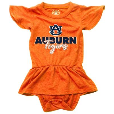Auburn Wes and Willy Infant Ruffle Sleeve Hopper with Skirt Onesie
