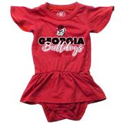  Georgia Wes And Willy Infant Ruffle Sleeve Hopper With Skirt Onesie