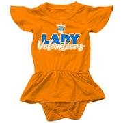  Tennessee Lady Vols Wes And Willy Infant Ruffle Sleeve Hopper With Skirt Onesie