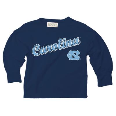 UNC Wes and Willy Kids Long Sleeve Soft Top
