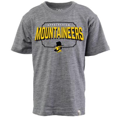 Appalachian State Wes and Willy Kids Cloudy Yarn Tee