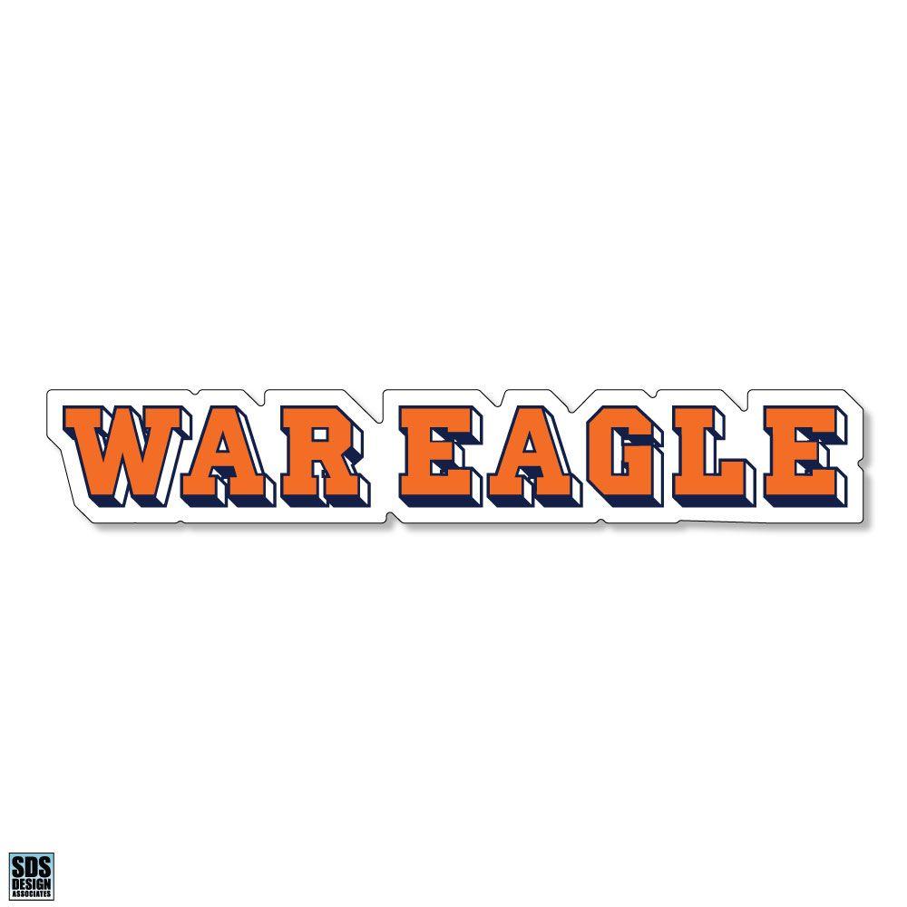 AUB, Auburn 2 War Eagle Durable Sticker