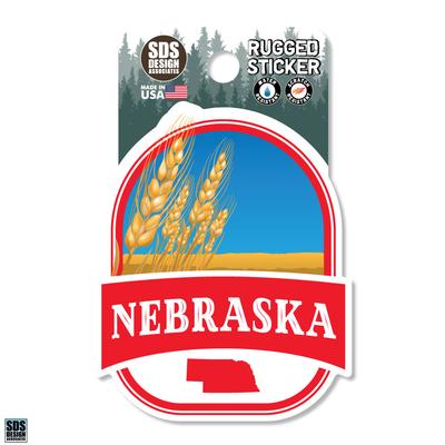 Seasons Design Nebraska Oval Wheat 3.25
