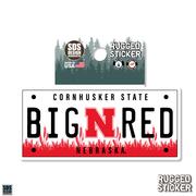  Seasons Design Big Red License Plate 3.25 
