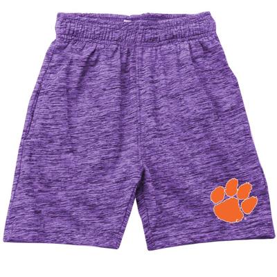 Clemson Wes and Willy Toddler Cloudy Yarn Athletic Short