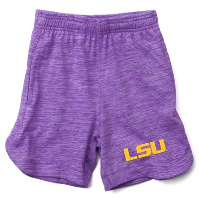 LSU Wes and Willy Kids Cloudy Yarn Athletic Short