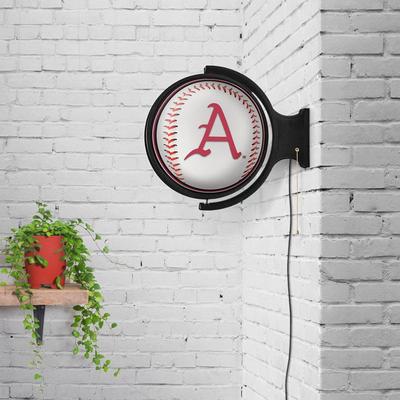 Arkansas Baseball Rotating Lighted Wall Sign