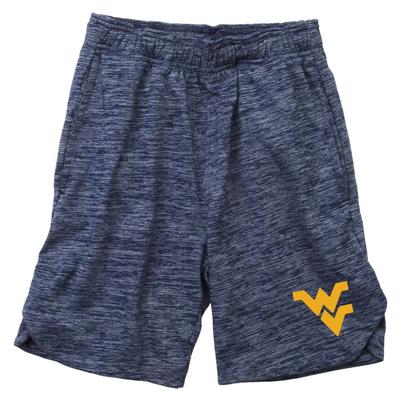 West Virginia Wes and Willy Toddler Cloudy Yarn Athletic Short