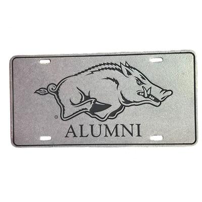 Arkansas Alumni Pewter License Plate