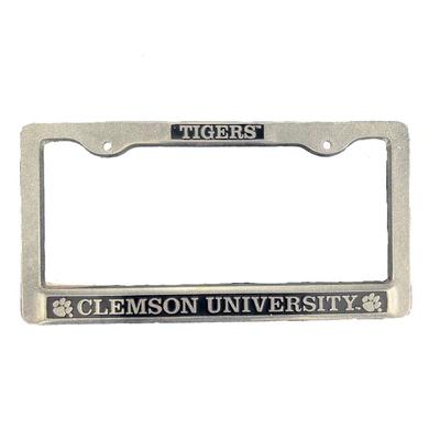 Clemson Tigers Pewter License Plate Frame